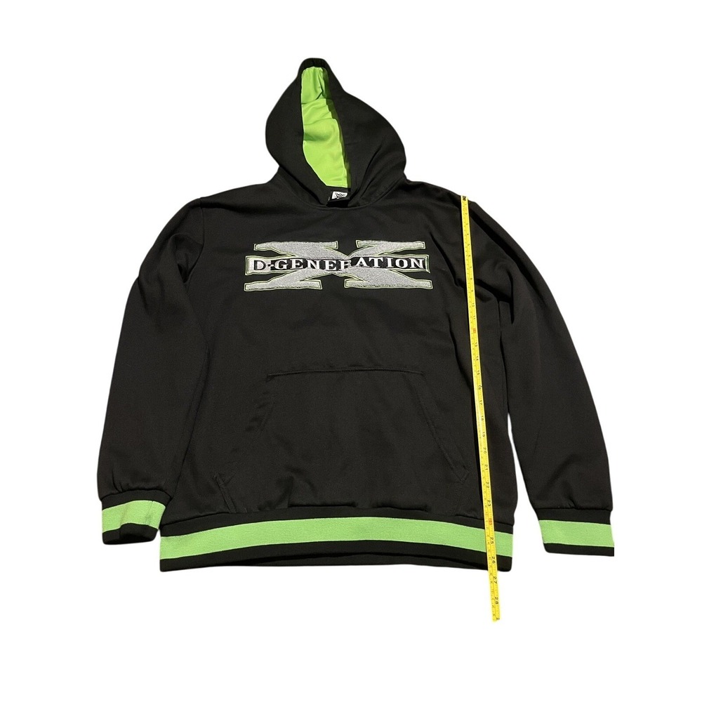 D Generation X Hoodie Black WWE WWF DX Pullover Sweatshirt Sz XL